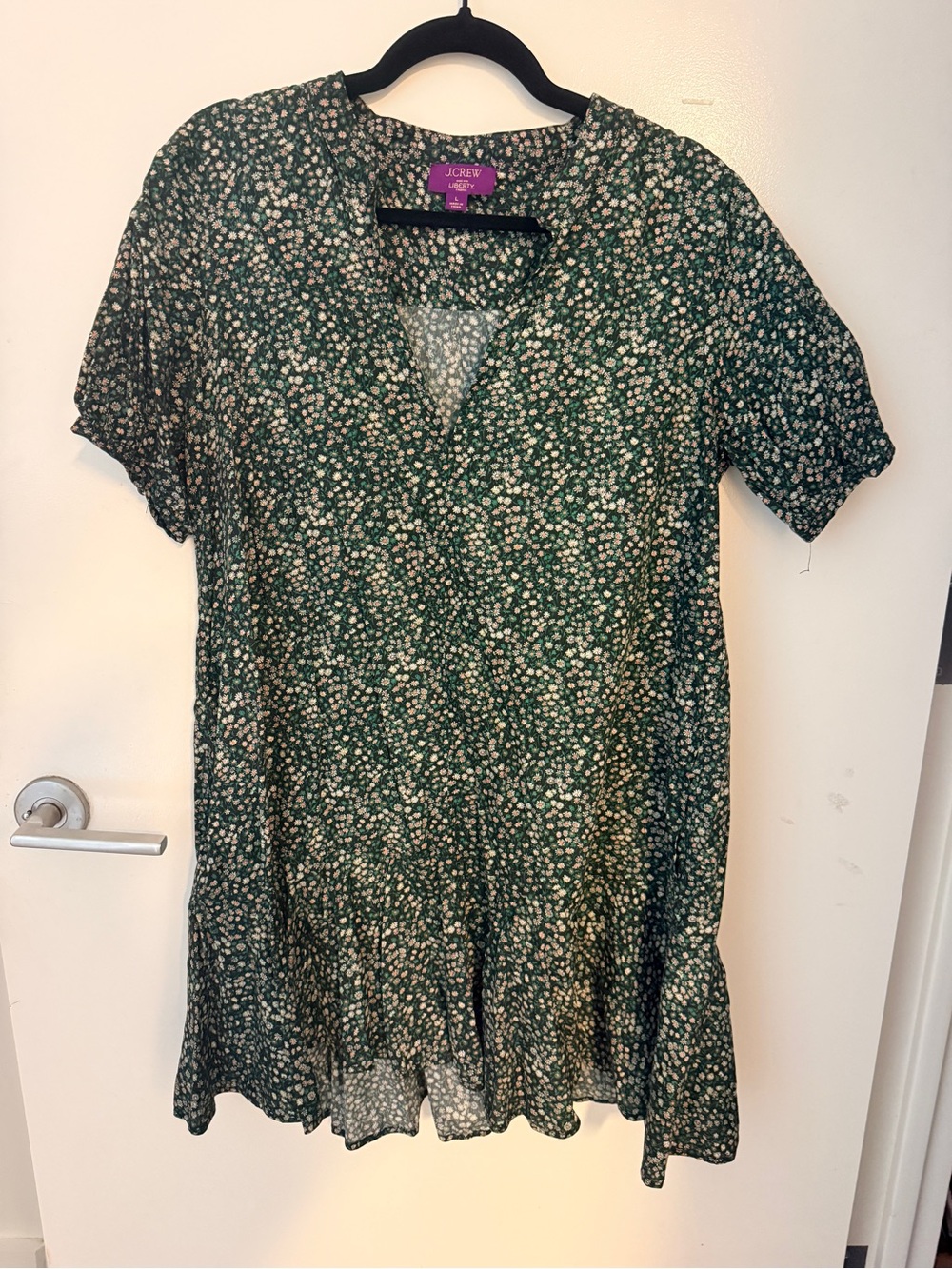 J.Crew Liberty Floral Print Short Sleeve Dress